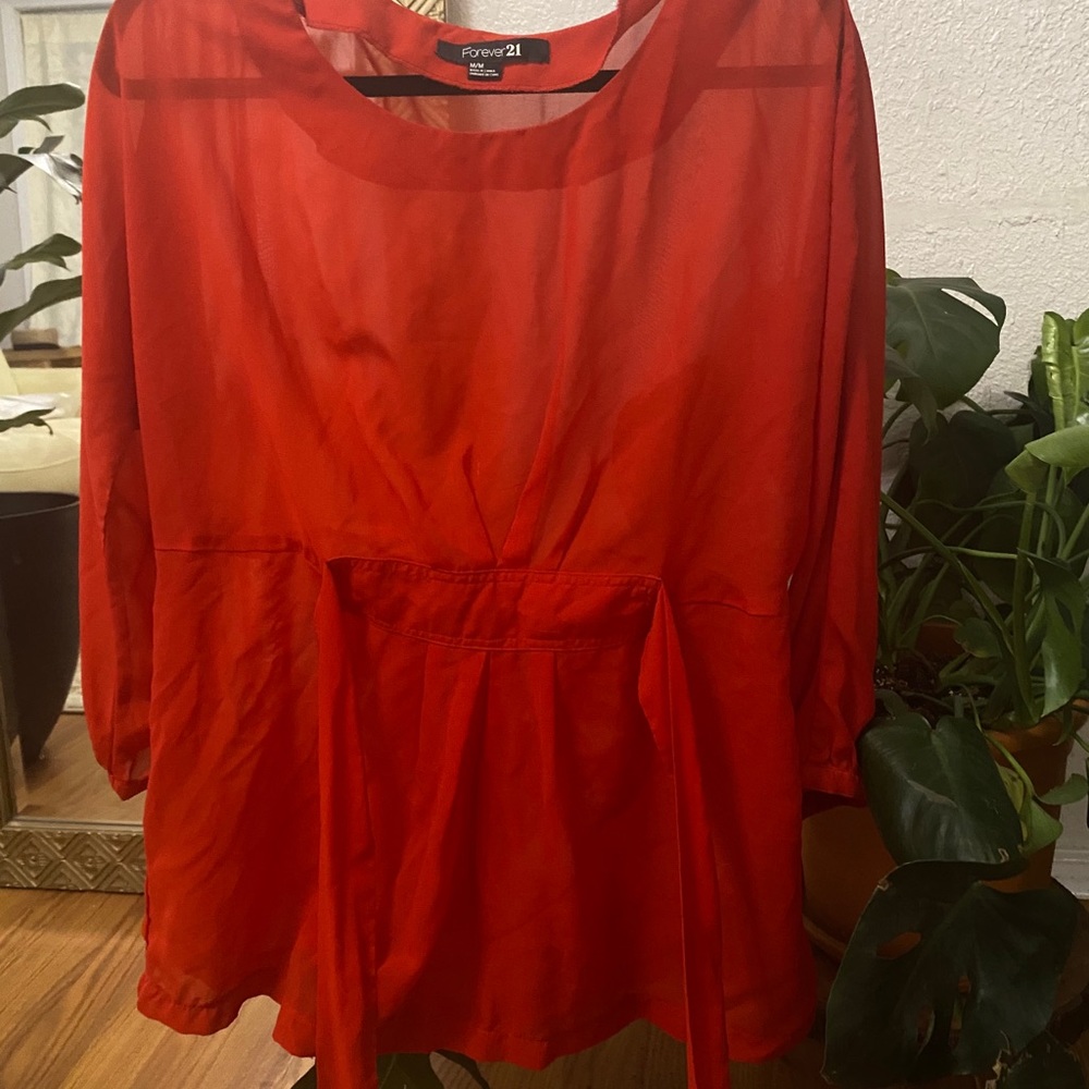 Sheet 3/4 sleeve blouse